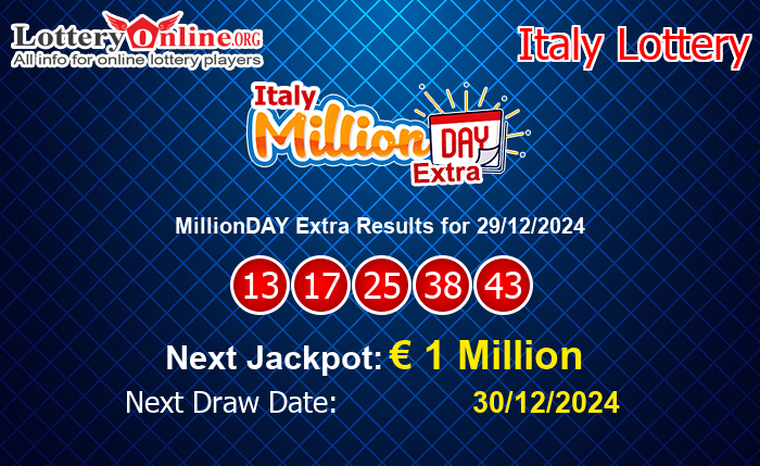 LatestMillionDAY Extra Results