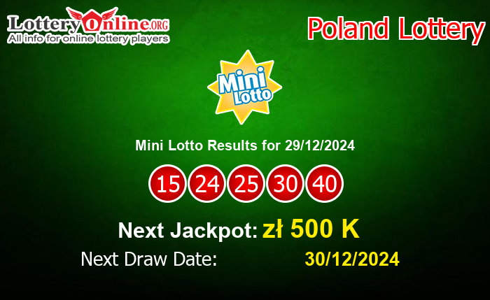 LatestMini Lotto Results