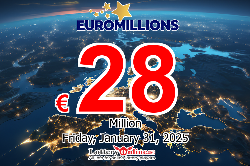 01/28/25 – A lucky player won €474,163, EuroMillions jackpot is €28 million