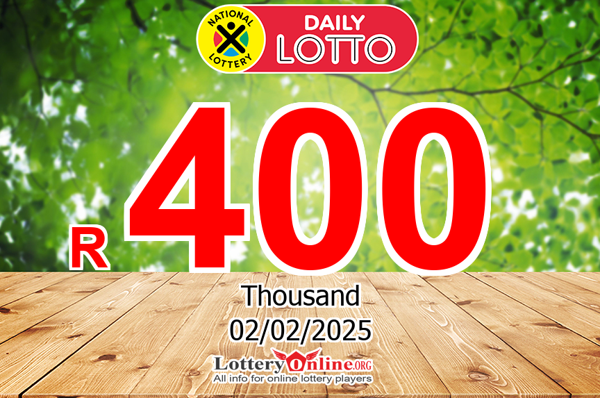 Daily Lotto Results for 02/01/25: The R 550 K ZAR Daily Lotto winner has been found