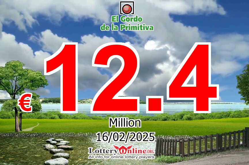 Jackpot El Gordo stands at € 12.4 Million Euro for Sun, Feb 16, 2025