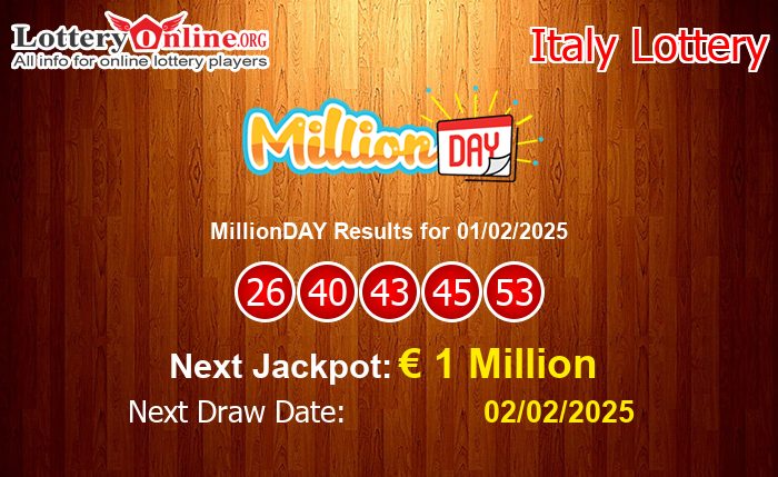 LatestMillionDAY Results