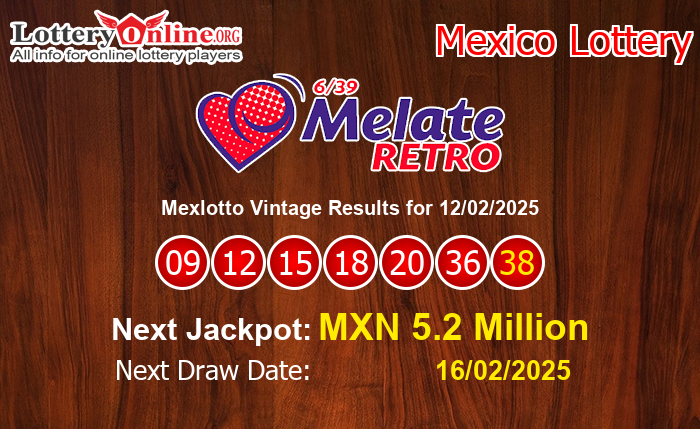 LatestMexlotto Vintage Results