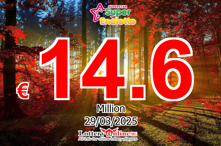 SuperStar results for 03/28/25: SuperStar jackpot stands at € 14.6 Million Euro