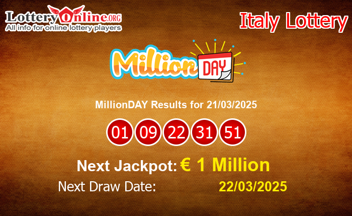 LatestMillionDAY Results