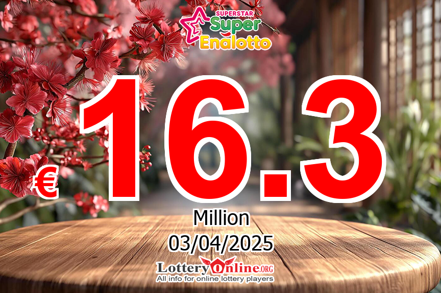 SuperStar results for Apr. 1, 2025; jackpot worth € 16.3 Million Euro