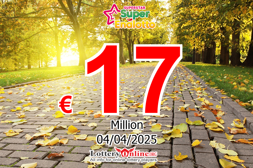 No winner in Thursday’s SuperStar, Apr. 3, 2025; the next jackpot stands at € 17 Million Euro
