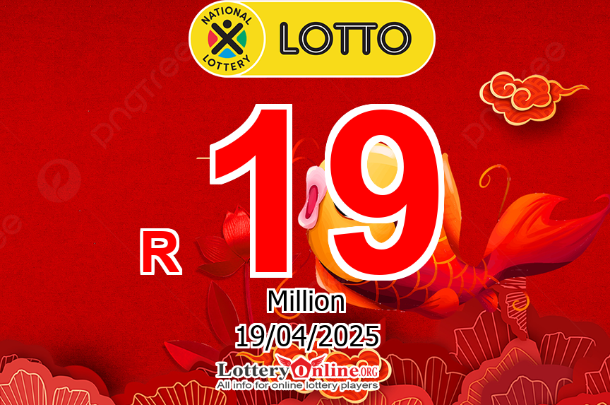 Lotto Jackpot now is R 19 Million ZAR: No winner of jackpot on Apr. 16, 2025