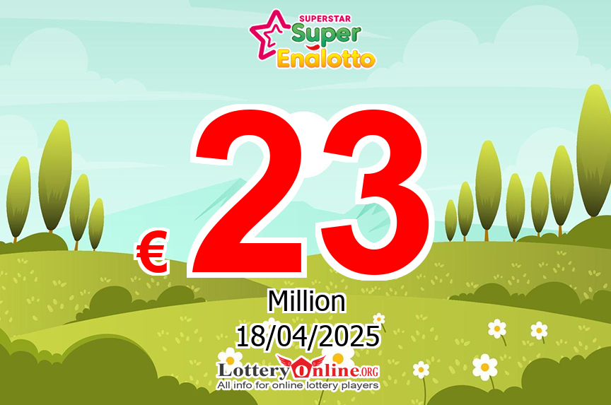Who will win the next € 23 Million Euro SuperStar jackpot on Friday, April 18, 2025?