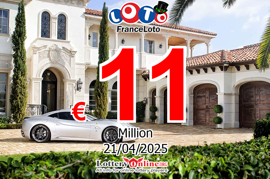 Results of Apr. 19, 2025 – Now, Loto jackpot is € 11 Million Euro