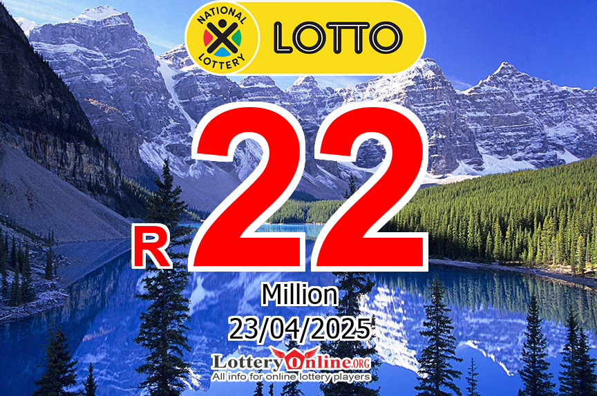 Jackpot Lotto stands at R 22 Million ZAR for Wed, Apr 23, 2025