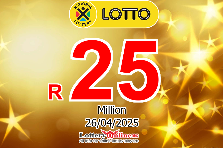 Results of Apr. 23, 2025 – Now, Lotto jackpot is R 25 Million ZAR