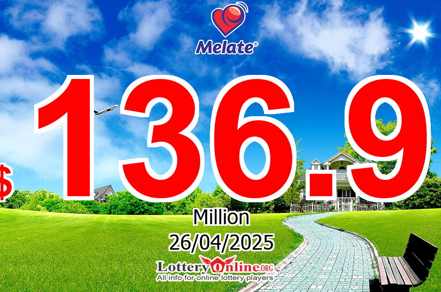 Result of Mexlotto on Apr. 24, 2025: Jackpot is $ 136.9 Million MXN now