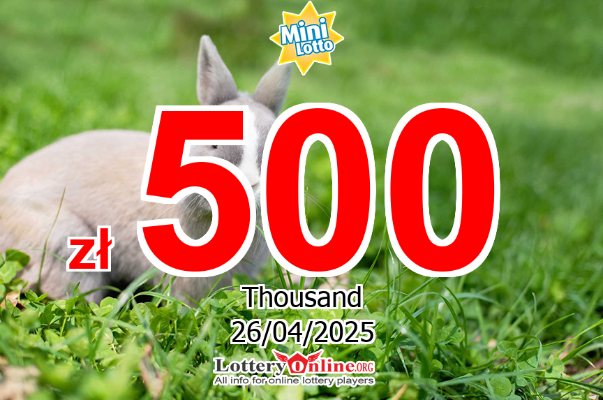 Mini Lotto jackpot jumps to zł 500 K PLN on Apr. 25, 2025