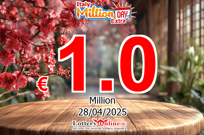 MillionDAY Extra results for 04/27/25: Jackpot is € 1 Million Euro now