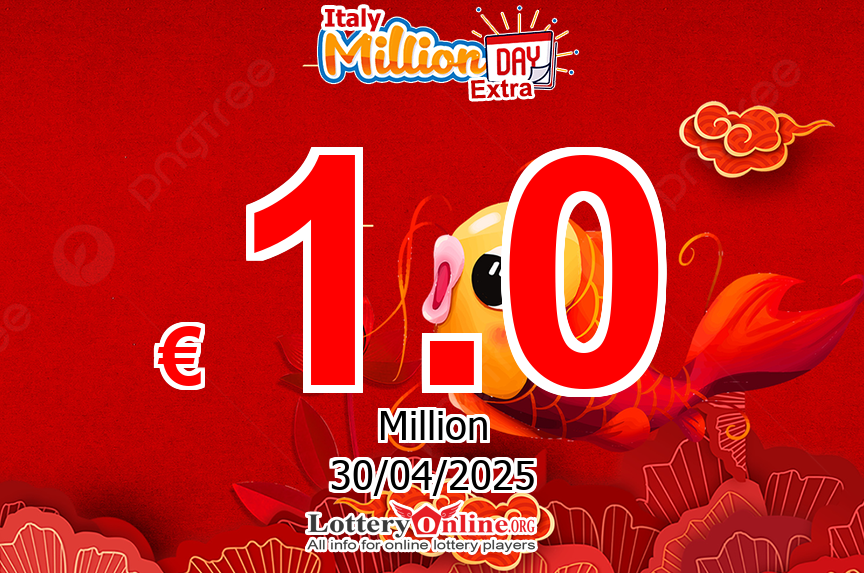 The result of MillionDAY Extra of Italy on Tue, Apr 29, 2025
