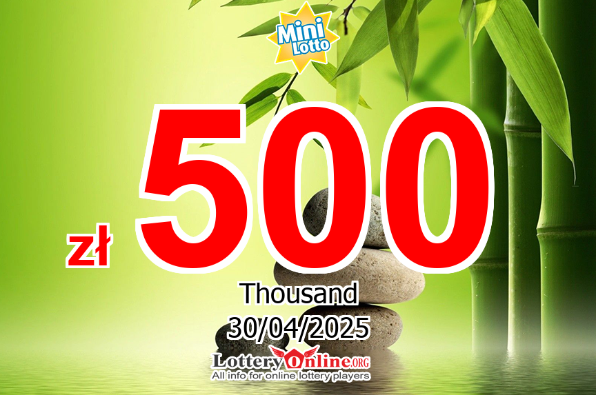 Mini Lotto results for 04/29/25: Jackpot raises to zł 500 K PLN