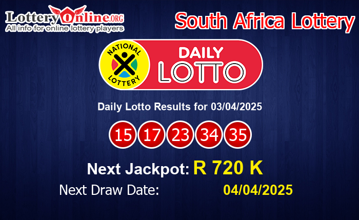 LatestDaily Lotto Results
