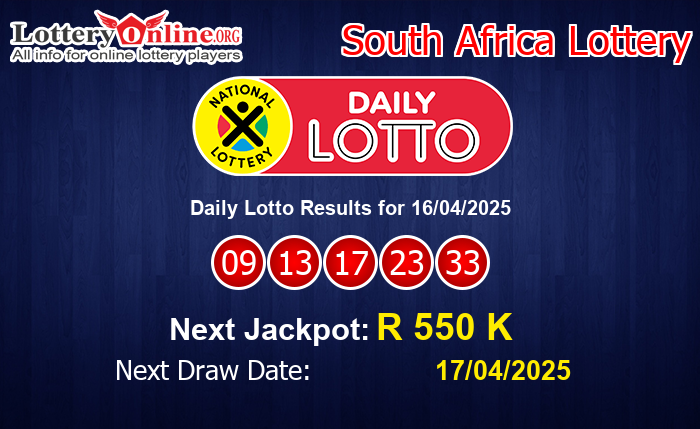 LatestDaily Lotto Results