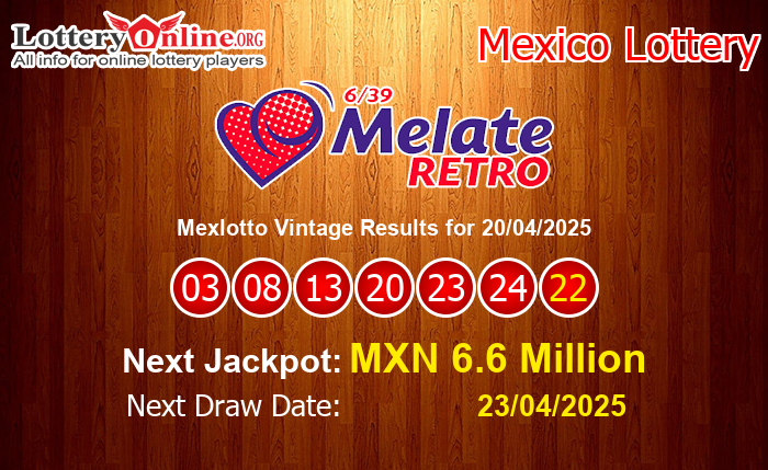 LatestMexlotto Vintage Results