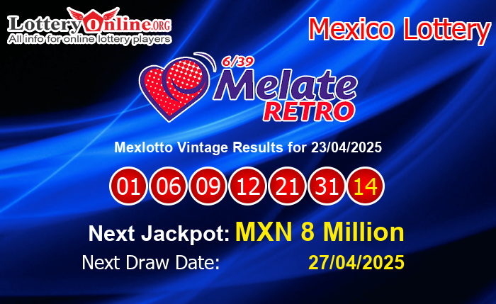 LatestMexlotto Vintage Results