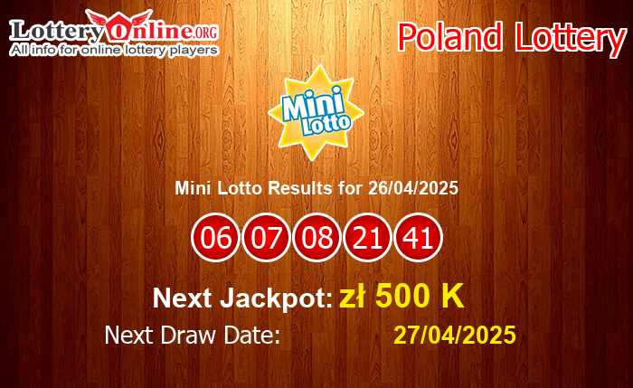 LatestMini Lotto Results