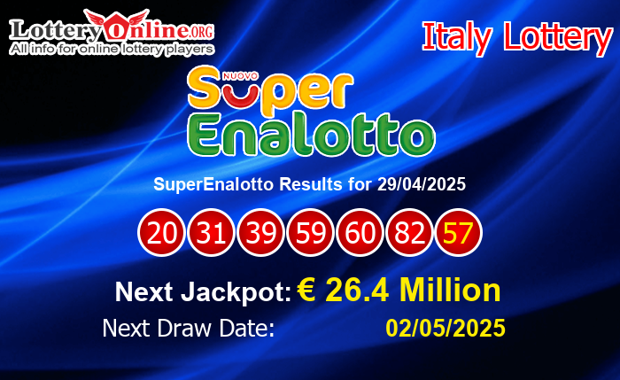 LatestSuperEnalotto Results