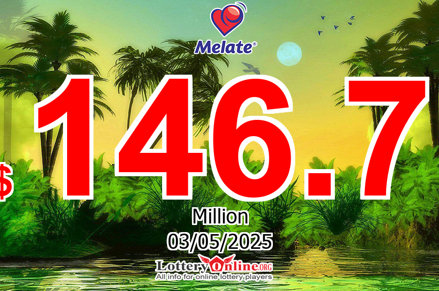 Mexlotto numbers for Thursday, May 1, 2025 drawing. Lottery jackpot at $ 146.7 Million MXN