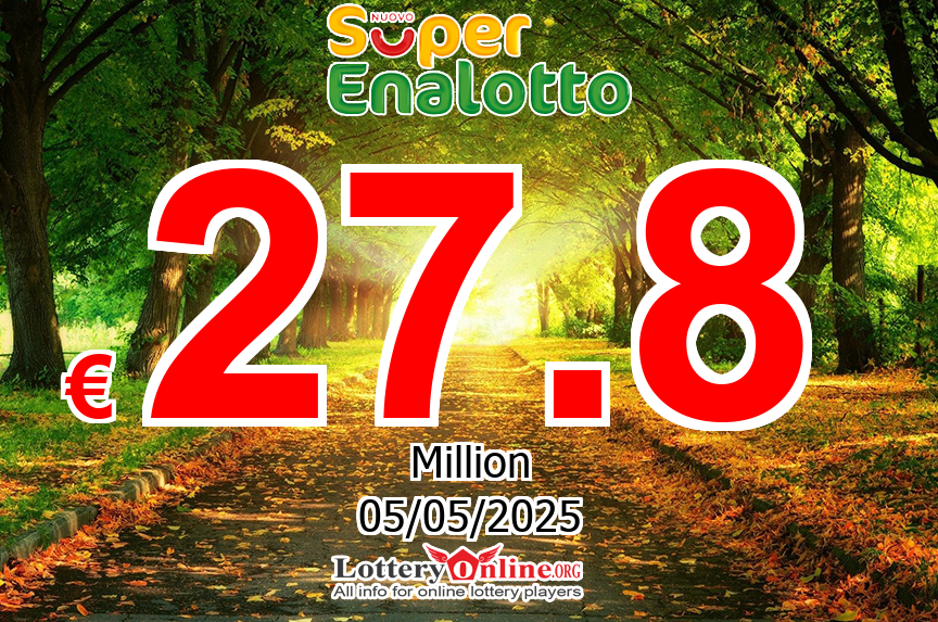 05/03/25 – the SuperEnalotto result – Jackpot rolls to € 27.8 Million Euro