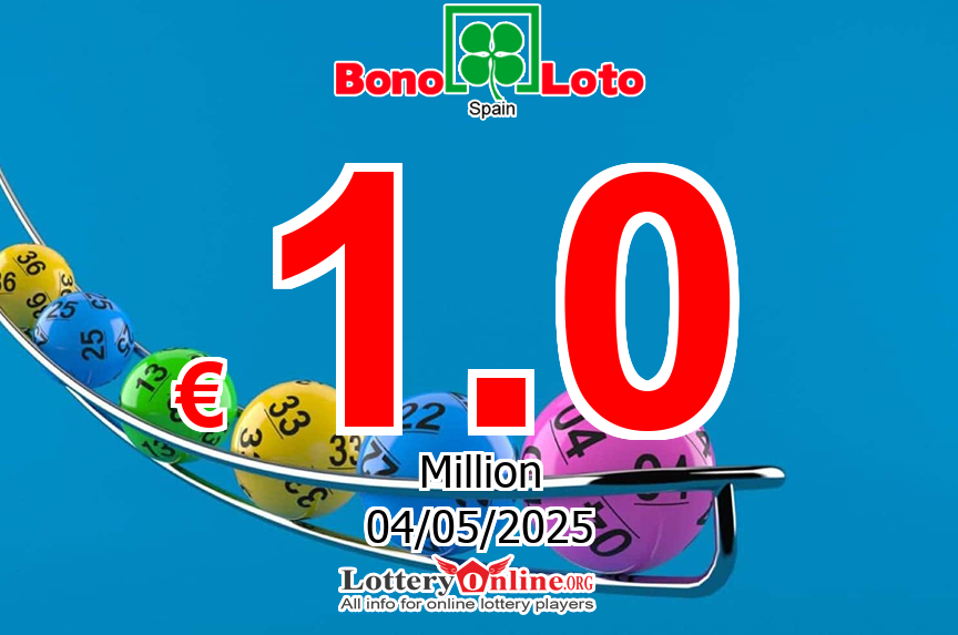 BonoLoto numbers for Saturday, May 3, 2025 drawing. Lottery jackpot at € 1 Million Euro