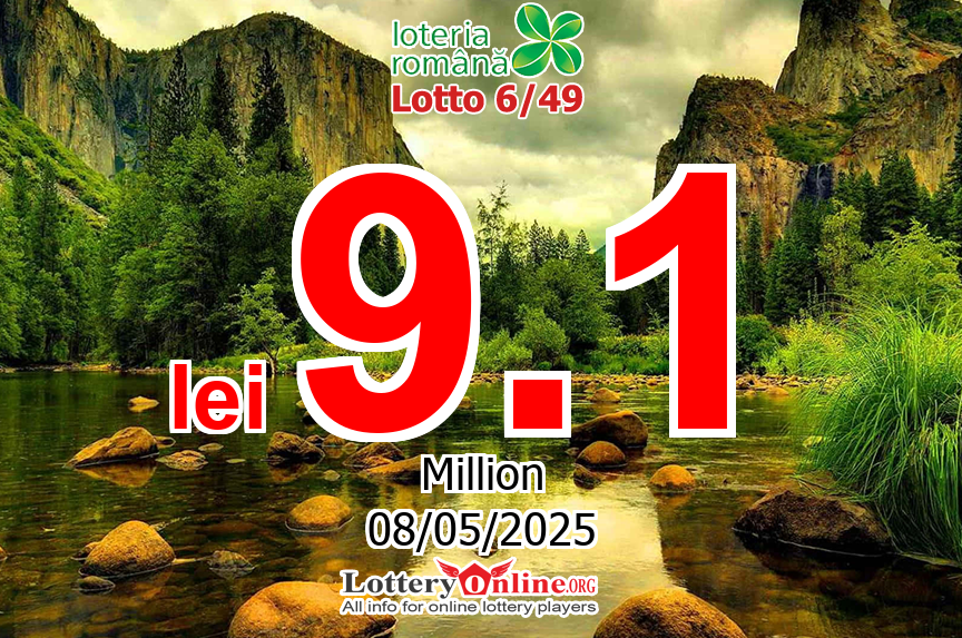 Loto 6/49 results for 05/04/25: Jackpot stands at lei 9.1 Million RON