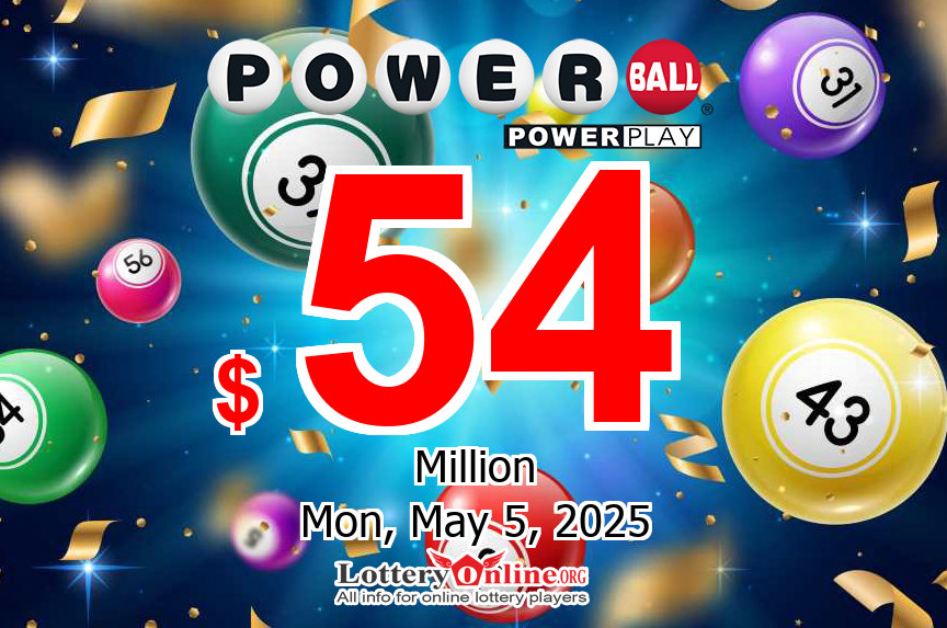 Powerball Jackpot now is $54 million: No winner of jackpot on May. 3, 2025