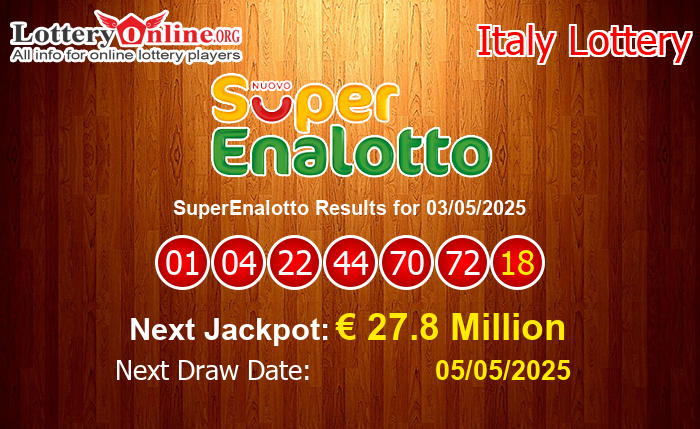 LatestSuperEnalotto Results