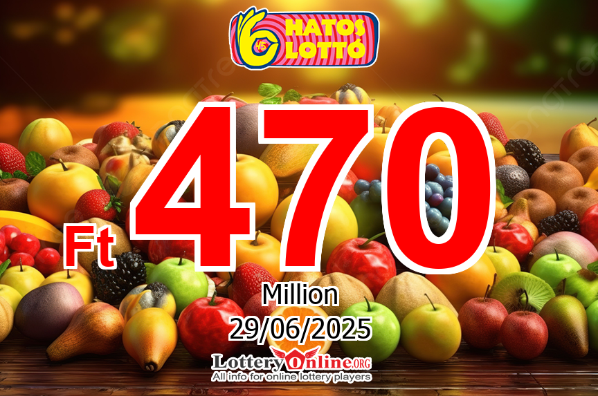 Hatoslotto jackpot is constantly exploding – Ft 1.095 Million HUF found out the owner on Sun, Jun 22, 2025