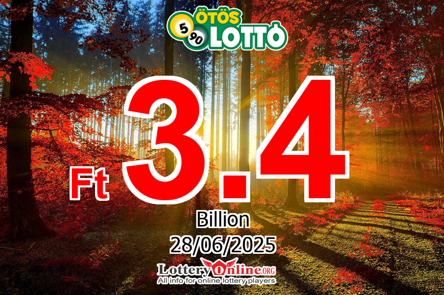 Otoslotto Winning Numbers Results for 06/21/25: Jackpot is Ft 3.36 Billion HUF
