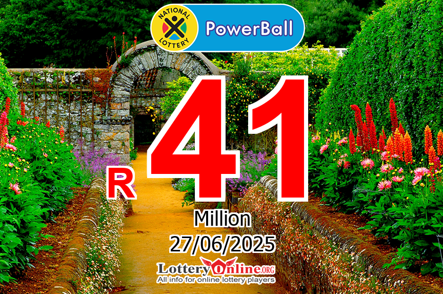 PowerBall results of Jun. 24, 2025; Jackpot is R 41 Million ZAR