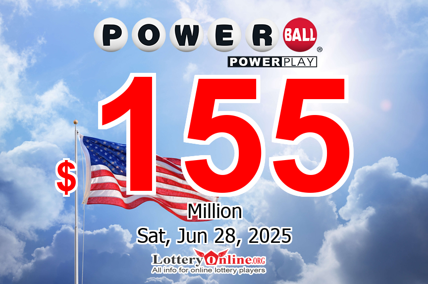 Powerball rolls over to $155 million for Jun. 28, 2025