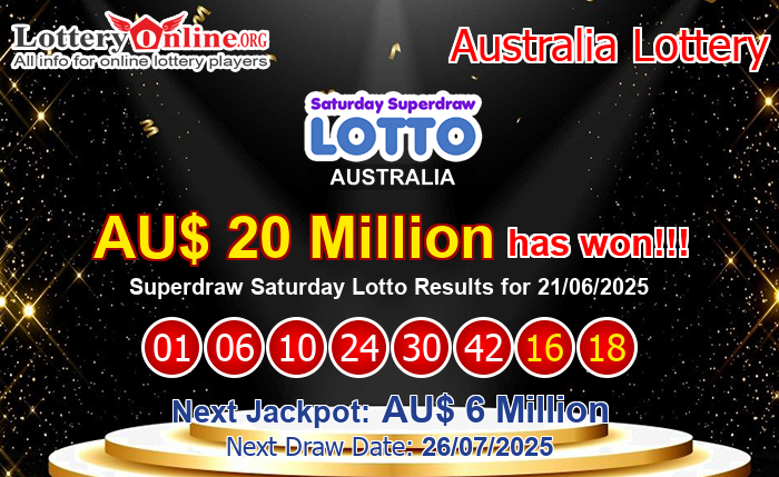 Kết Quả Xổ Số Superdraw Saturday Lotto