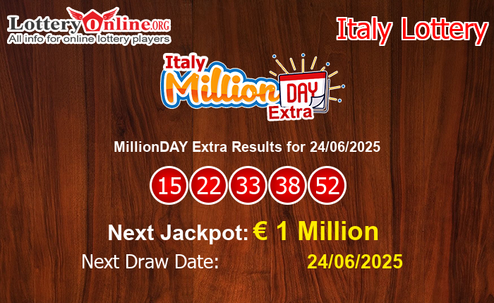 LatestMillionDAY Extra Results
