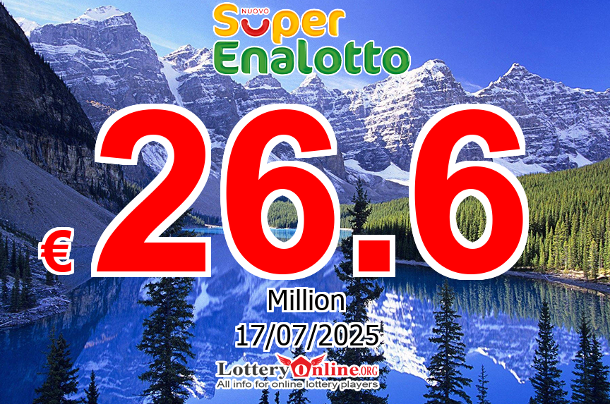 Lottery Fever – SuperEnalotto Jackpot Up To € 26.6 Million Euro this Thursday, July 17, 2025