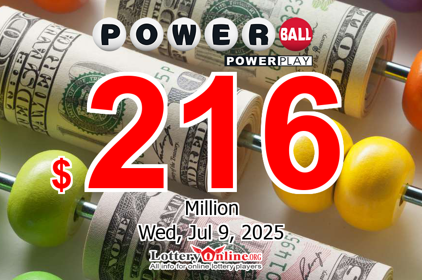 Powerball jackpot climbs to $216 million for Jul. 9, 2025
