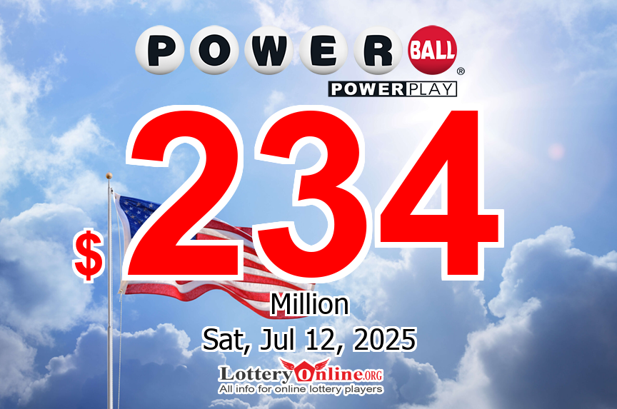 Powerball jackpot climbs to $234 million for Jul. 12, 2025