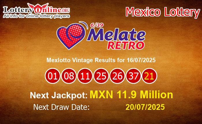 LatestMexlotto Vintage Results