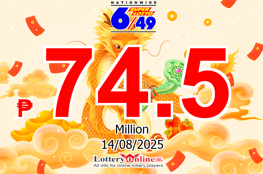 Super Lotto Winning Numbers Results for 08/12/25: Jackpot is ₱ 74.5 Million PHP