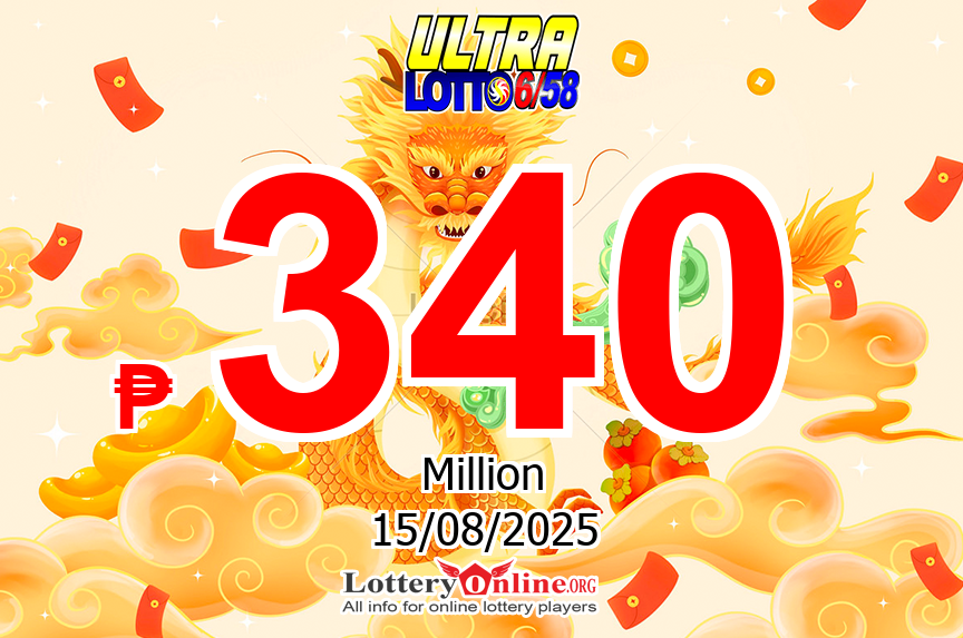 Ultra Lotto results for 08/12/25: Jackpot raises to ₱ 340 Million PHP