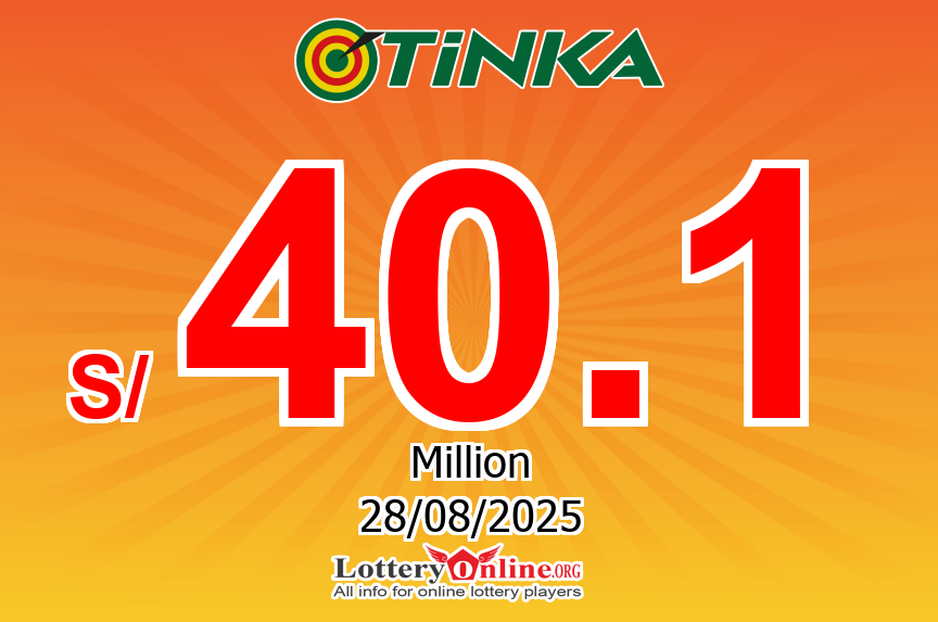 The result of Tinka of Peru on Mon, Aug 25, 2025