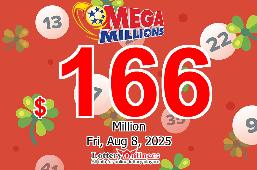 No winner in Tuesday’s Mega Millions, Aug. 5, 2025; the next jackpot stands at $166 million
