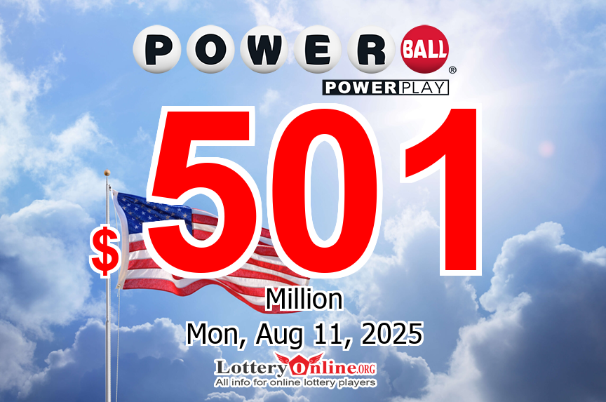 Winning Powerball lottery numbers for Sat, Aug 9, 2025; jackpot $482 million