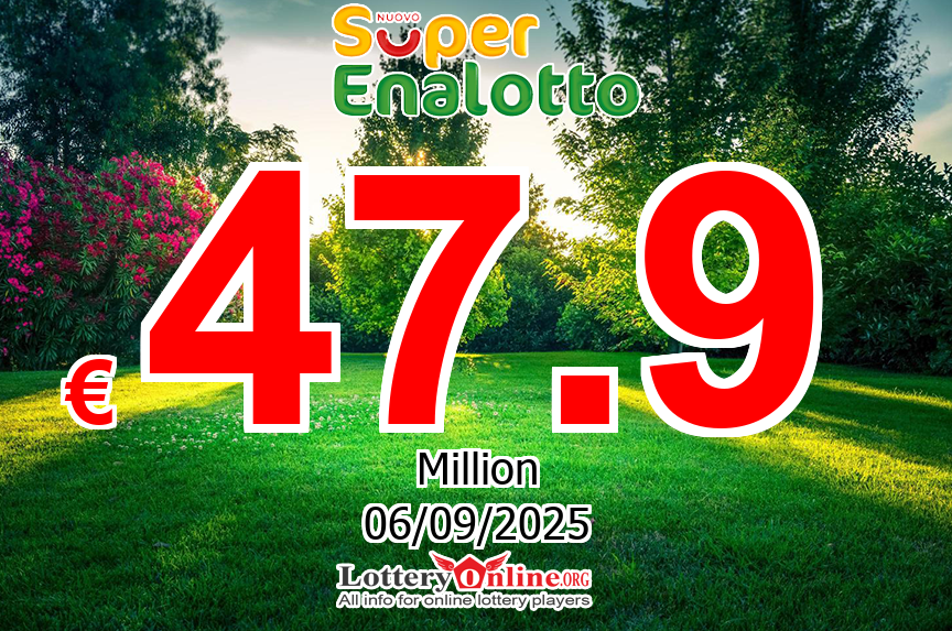 Nobody won jackpot on Sep. 5, 2025; SuperEnalotto climbs to € 47.9 Million Euro