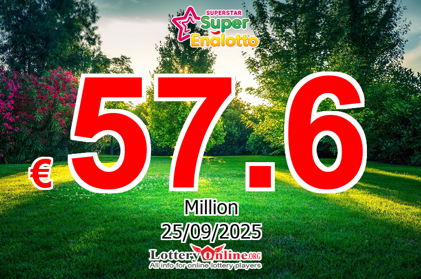 Nobody won jackpot on Sep. 23, 2025; SuperStar climbs to € 57.6 Million Euro